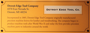 Detroit Edge Tool Co., Founded in 1885
