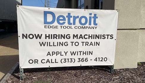 Detroit Edge Tool Company Now Hiring!
